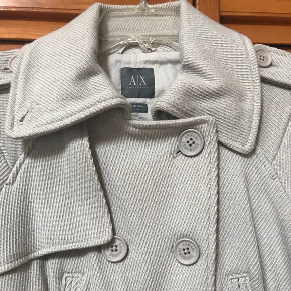 A|X Armani Exchange wool blend tweed coat - Picture 2 of 5